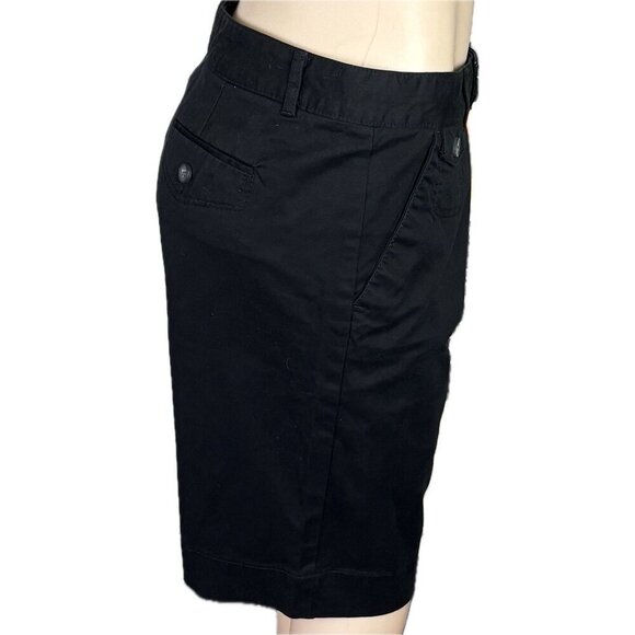 Dockers 10 Black Khaki Diem Zip Button Waist 5 Pockets Cotton Bermuda Shorts - Picture 3 of 6